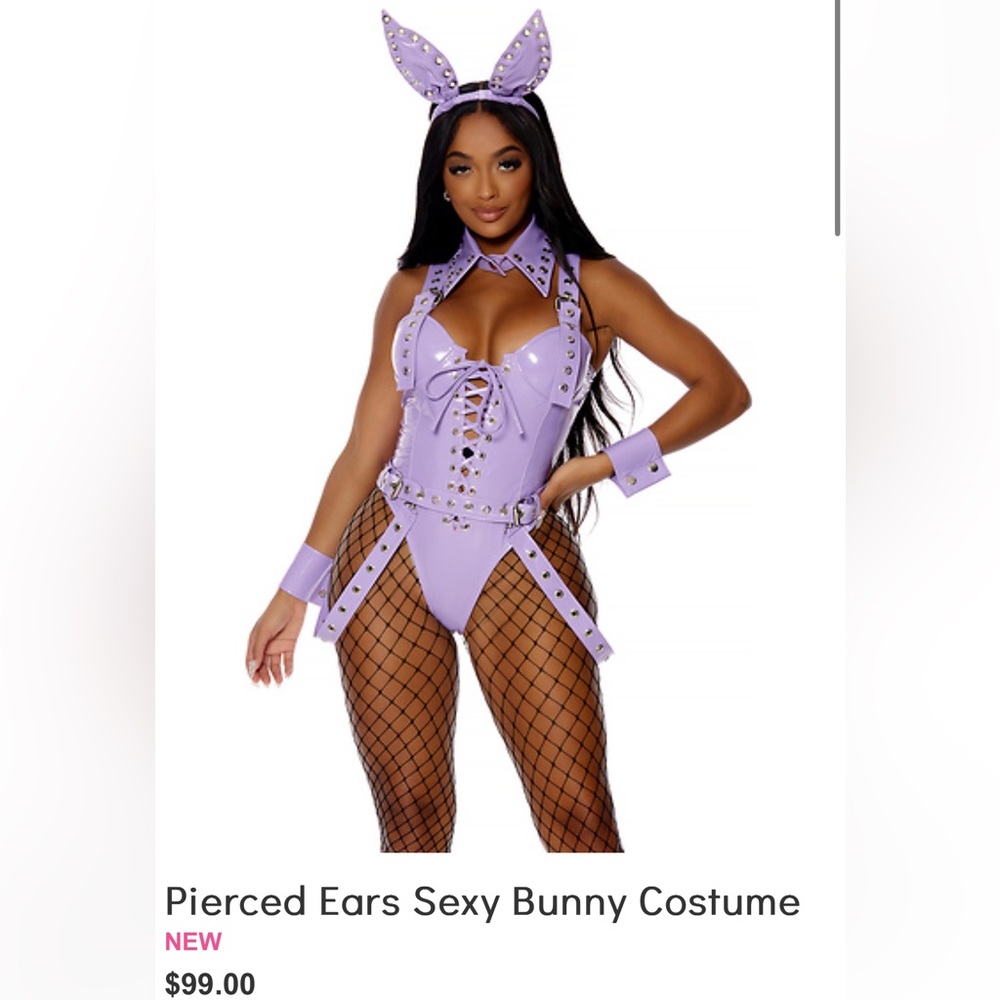 Pierced Ears Sexy Bunny Costume
